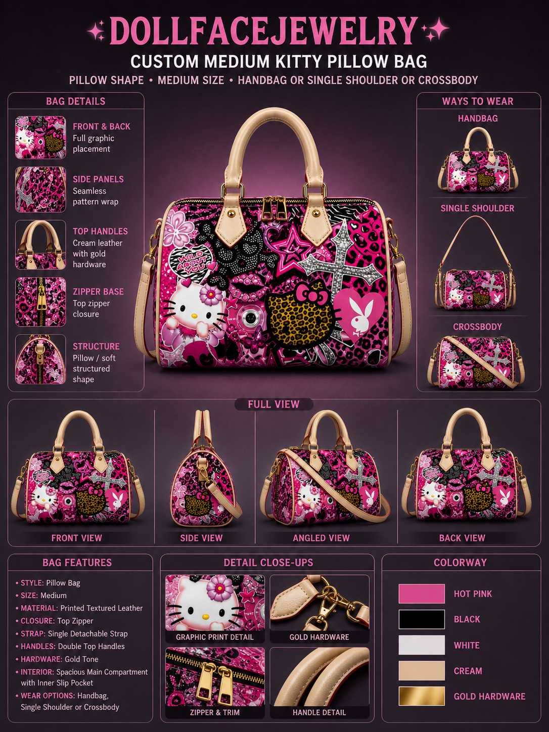 Custom kitty bag