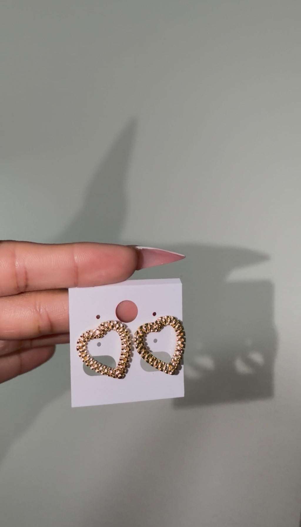 Rollie heart earrings
