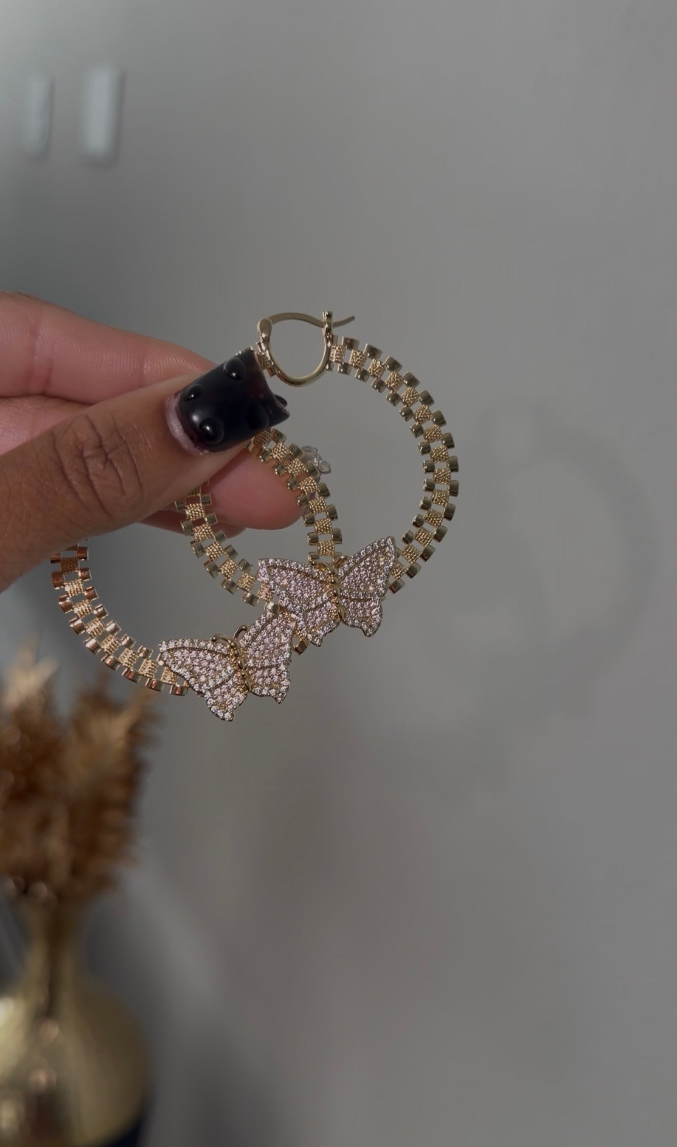 Butterfly Rollie earrings