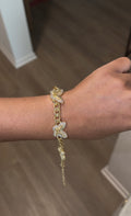 Butterfly nugget bracelet