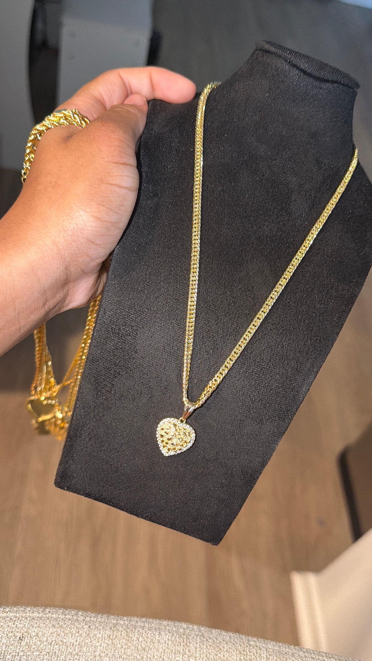 Diamond heart necklace