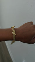 Nugget butterfly bracelet